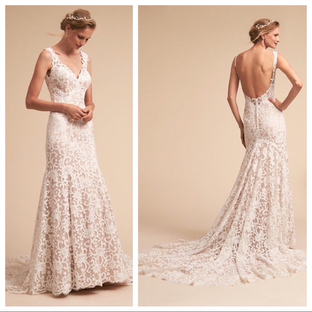 Eddy K Harlow Wedding Gown / Dress - BHLDN - Ivory